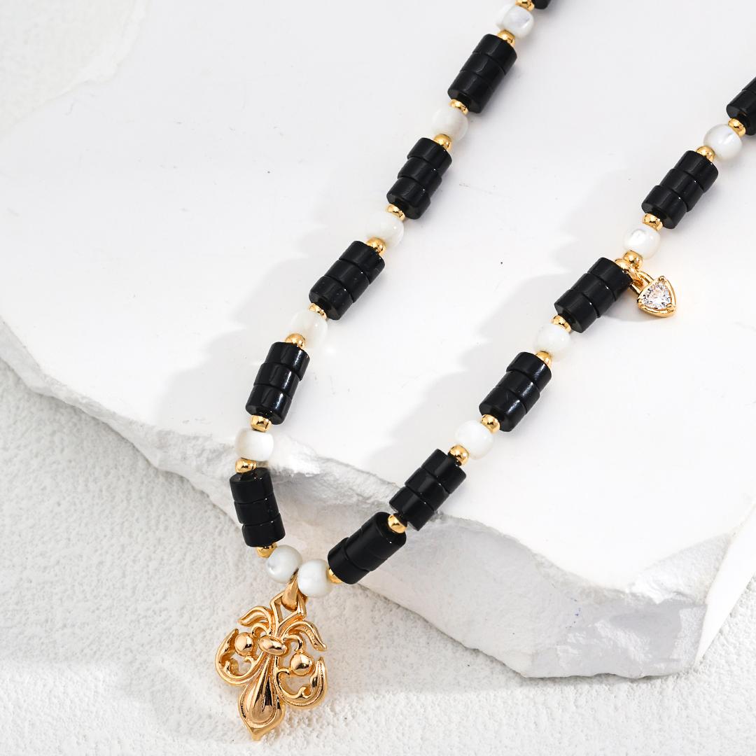 Black agate necklace